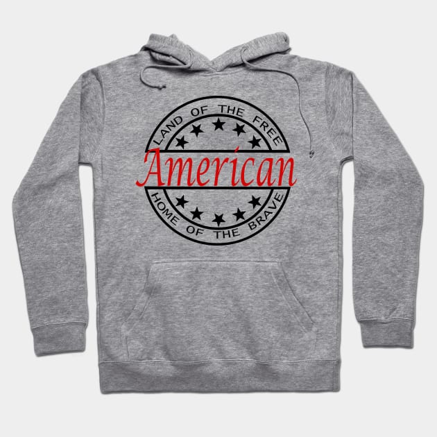 4th Of July Lane Of The Free Home Of The Brave American Independence Day Hoodie by Adolphred